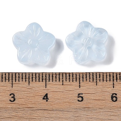 Baking Paint Glass Beads GLAA-S202-06G-1