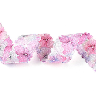 Single Face Printed Polyester Satin Ribbon SRIB-T009-02B-01-1