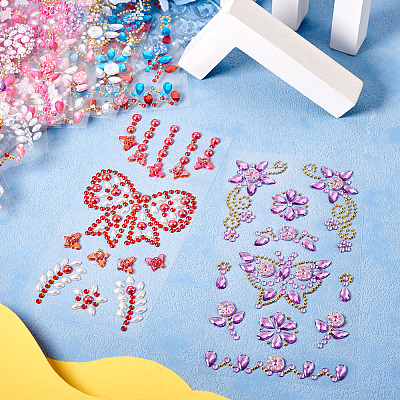 14Sheets 14 Colors Plastic Sticker FIND-TA0005-03-1