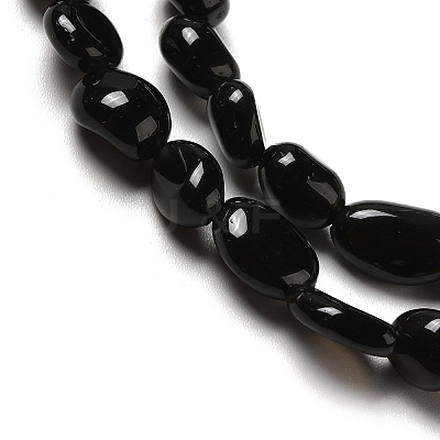 Natural Obsidian Beads Strands G-I351-A08-1