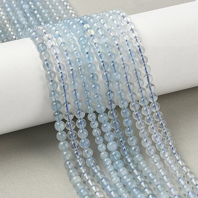 Natural Aquamarine Beads Strands G-D327-B01-5mm-1