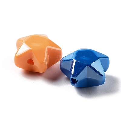 Opaque Acrylic Beads OACR-Z017-04D-1