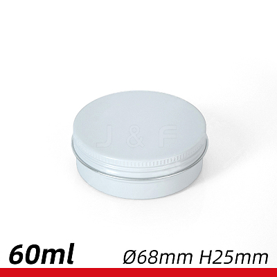 60ml Round Aluminium Tin Cans CON-WH0027-01A-1
