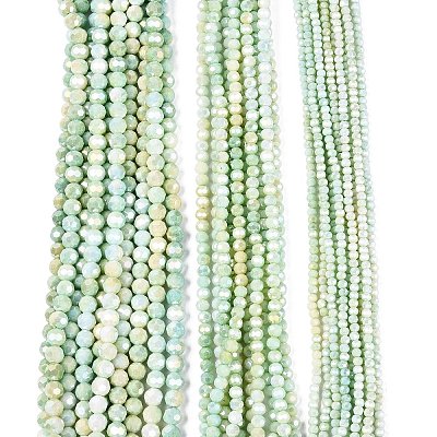Anti-Tarnish Electroplate Glass Beads Strands EGLA-ZX010-8mm-12-1