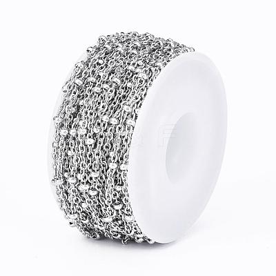 Tarnish Resistant 304 Stainless Steel Cable Chains CHS-H007-20P-1