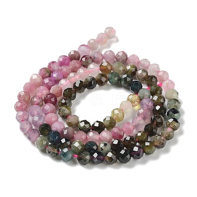 Natural Multicolor Tourmaline Beads Strands G-P514-A04-03-1