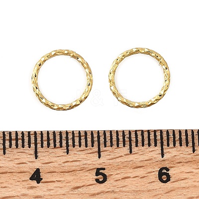Brass Soldered Closed Rings KK-B147-05C-G-1