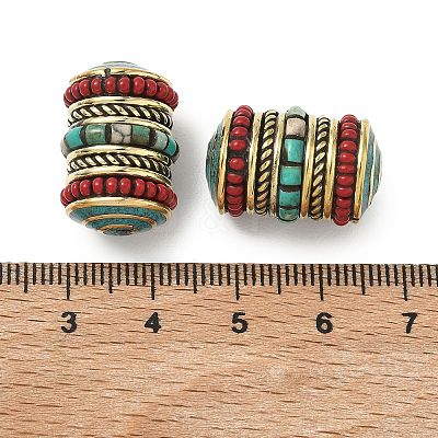Handmade Tibetan Style Beads KK-Z157-06AG-1