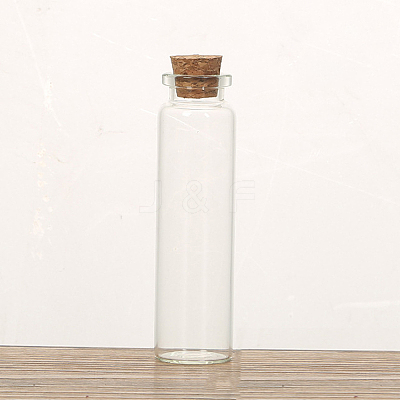 Glass Cork Bottles Ornament CON-PW0001-038G-1