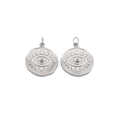 Tarnish Resistant 304 Stainless Steel Pendant Rhinestone Settings STAS-N097-123P-1