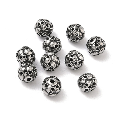Retro 316 Surgical Stainless Steel Beads STAS-L307-17AS-10-1