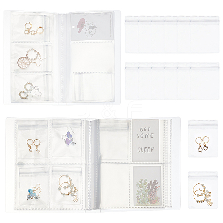 2 Sets 2 Style PVC Transparent Storage Bag AJEW-PH0003-02-1