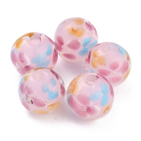 Round Lampwork Beads LAMP-H059-A06-1