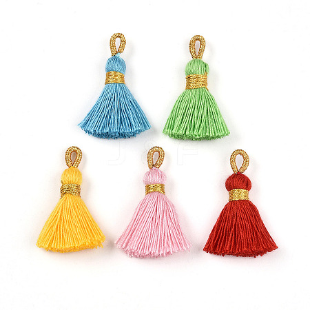 Polycotton(Polyester Cotton) Tassel Pendant Decorations FIND-N006-01-1