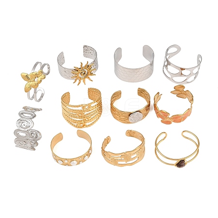 Stainless Steel & Brass Cuff Bangles SA-XCP0001-04-1