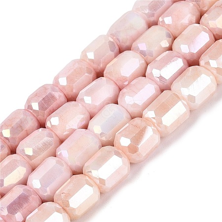 Anti-Tarnish Electroplate Glass Beads Strands EGLA-N027-03A-07-1