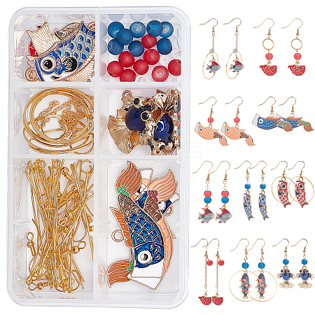 SUNNYCLUE DIY Fish Themed Earring Making Kits DIY-SC0001-93G-1