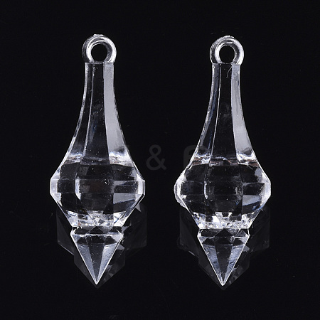 Transparent Acrylic Pendants TACR-S133-027A-1