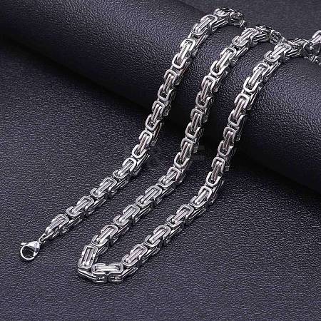5mm Stainless Steel Byzantine Chain Necklaces LS-FS-WG56795-31-1