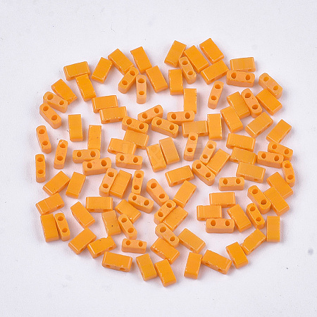 2-Hole Opaque Glass Seed Beads LS-SEED-S023-21B-01-1
