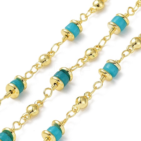 Natural Amazonite Column Link Chains CHC-K014-07G-03-1