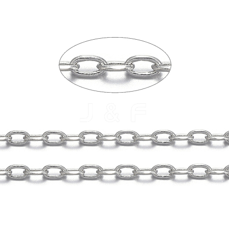 Brass Cable Chains X-CHC009Y-NFK-1