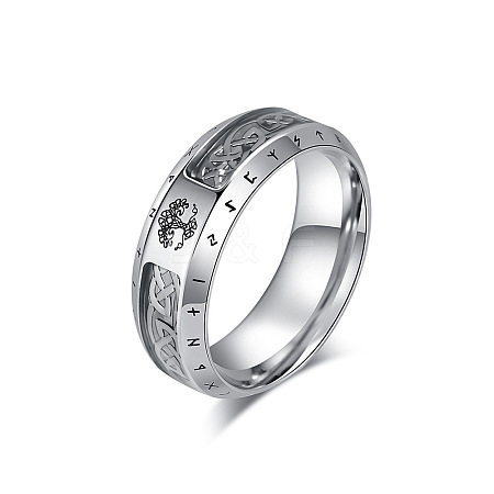 Retro Viking 304 Stainless Steel Finger Rings FS-WG4B70E-06-1