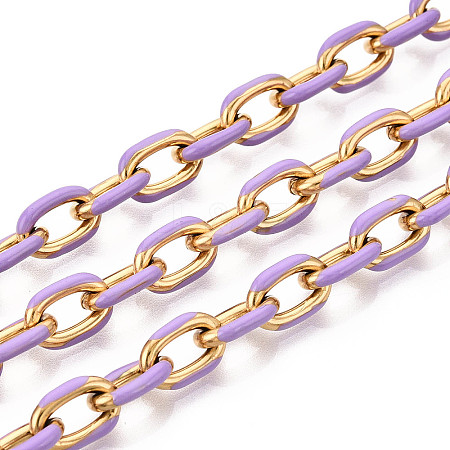304 Stainless Steel Enamel Cable Chains CHS-ZX006-06L-1