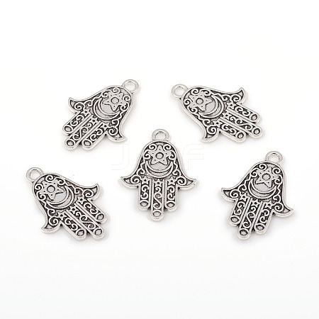 Tibetan Style Alloy Pendants TIBEP-G026-01AS-1