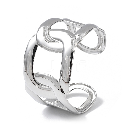 304 Stainless Steel Cuff Bangles for Women LS-BJEW-Z078-25P-1