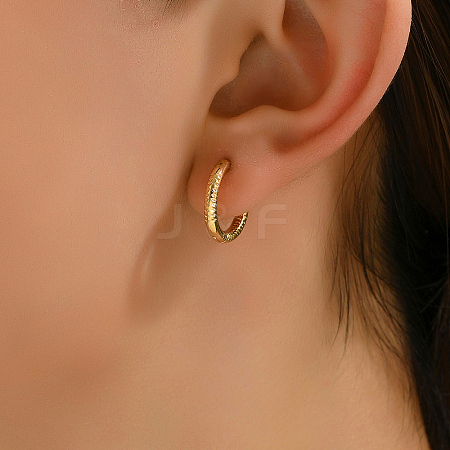 Fashionable Casual Simple Round Hoop Earrings SA7421-1