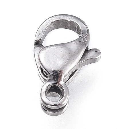 Tarnish Resistant 316 Surgical Stainless Steel Lobster Claw Clasps X-STAS-M281-01P-A-1