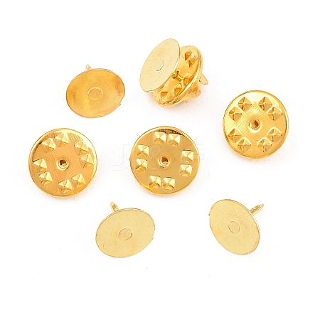 50Pcs Iron Butterfly Clutches Pin Backs IFIN-H066-01G-1