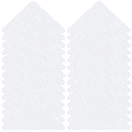 250Pcs PVC Shirt Collar Shaping Sticker AJEW-CY0002-33-1