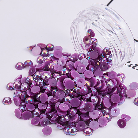 ABS Plastic Imitation Pearl Cabochons MRMJ-T021-4mm-05-1