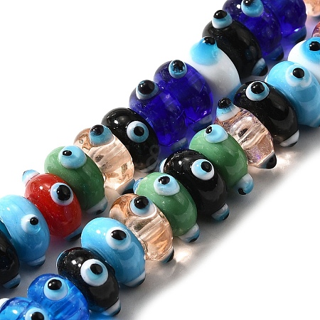 Handmade Evil Eye Lampwork Beads LAMP-K042-05-1