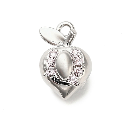 Brass Micro Pave Cubic Zirconia Pendants KK-L229-001P-07-1