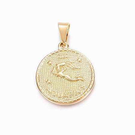 Real 18K Gold Plated 304 Stainless Steel Pendants STAS-H372-01L-1