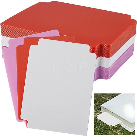 60 Sheets 3 Colors Plastic Playing Board Game Card Separator FIND-CP0002-77C-1