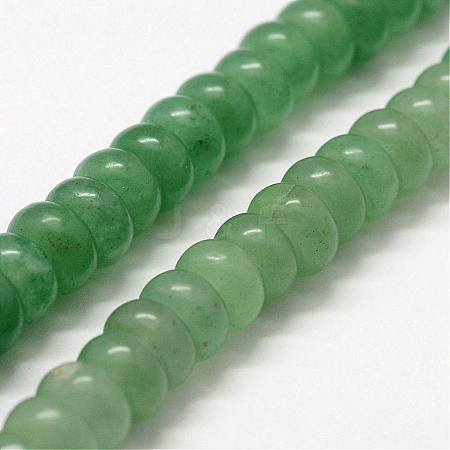 Natural Green Aventurine Bead Strands G-G668-08-4x6mm-1