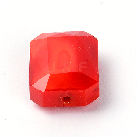 Opaque Solid Color Glass Beads GLAA-WH0025-58F-1