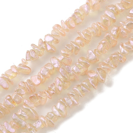 Spray Painted Glass Beads Strands GLAA-P062-C03-1