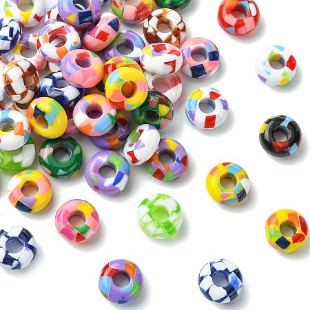 Acrylic European Beads MACR-CJZ0001-02-1