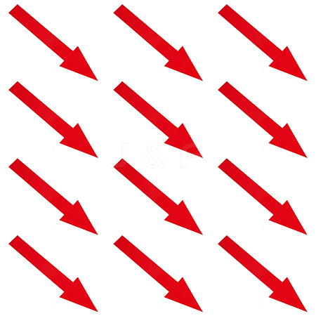 PVC Self Adhesive Arrow Label Stickers DIY-CP0013-44B-1