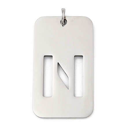 304 Stainless Steel Pendants STAS-M115-01P-N-1