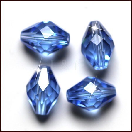 Imitation Austrian Crystal Beads SWAR-F054-9x6mm-14-1