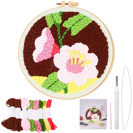 DIY Punch Needle Embroidery Starter Kits for Beginners DIY-WH20013-88B-1