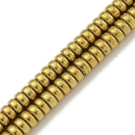 Electroplated Synthetic Non-magnetic Hematite Beads Strands G-K361-A04-02-1