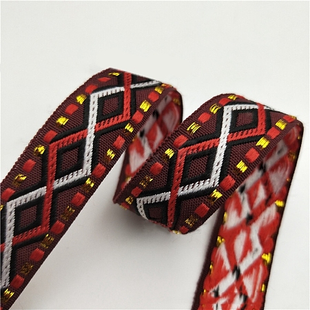 Polyester Rhombus Jacquard Ribbon OCOR-TAC0016-26D-1