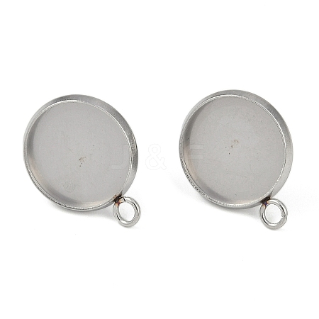 Non-Tarnish 304 Stainless Steel Stud Earring Finding STAS-Z084-08C-P-1